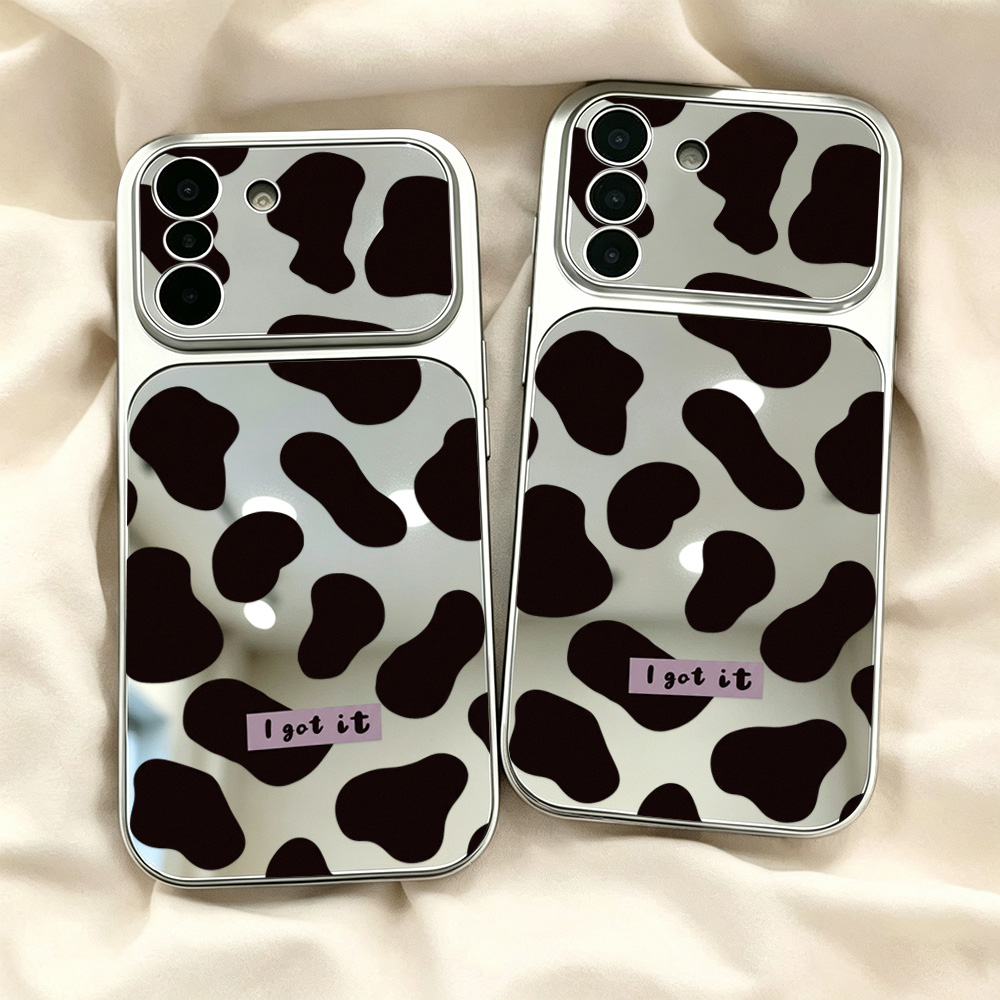 Y2K Aesthetic Cow Print Mirror - Samsung Galaxy A55 ulasan dan harga