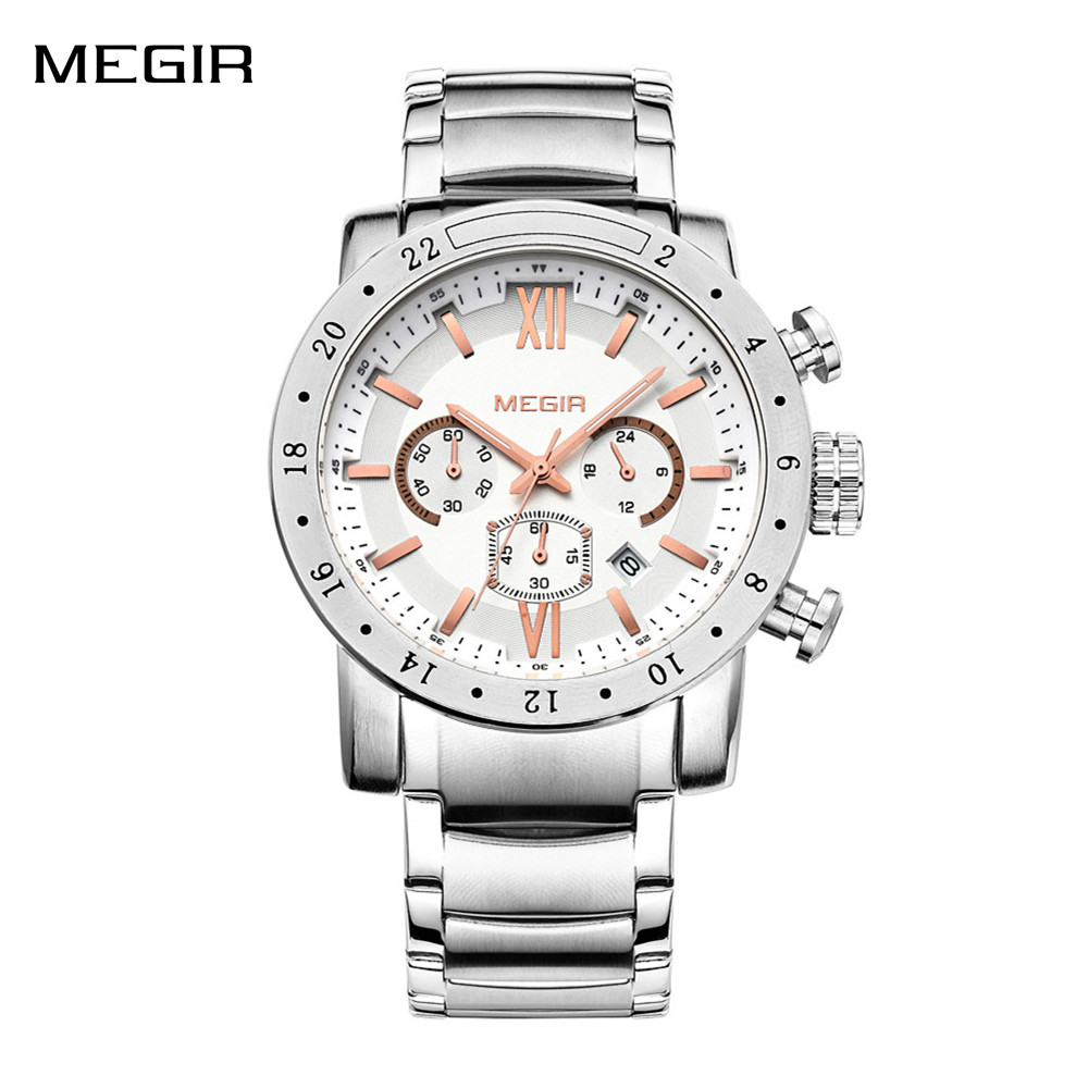 MEGIR Stainless Steel Casual W - Electronics Gadgets For Men ulasan dan harga