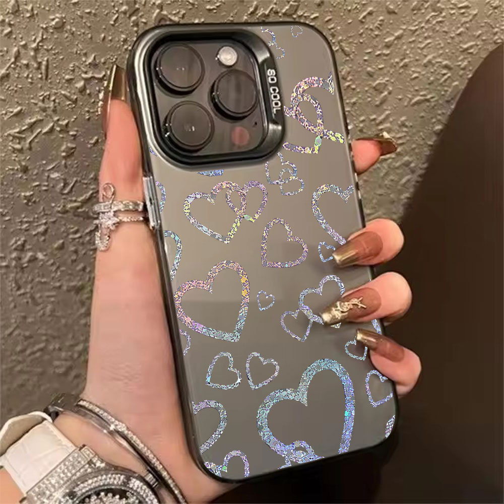 Colorful Heart Print Case For  - Apple Iphone 15 Pro Max ulasan dan harga