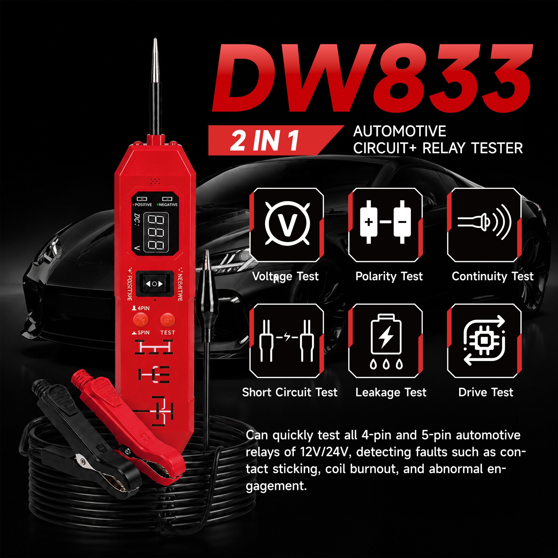 Universal 3.5-36V Automotive E - Electronics Quiz ulasan dan harga